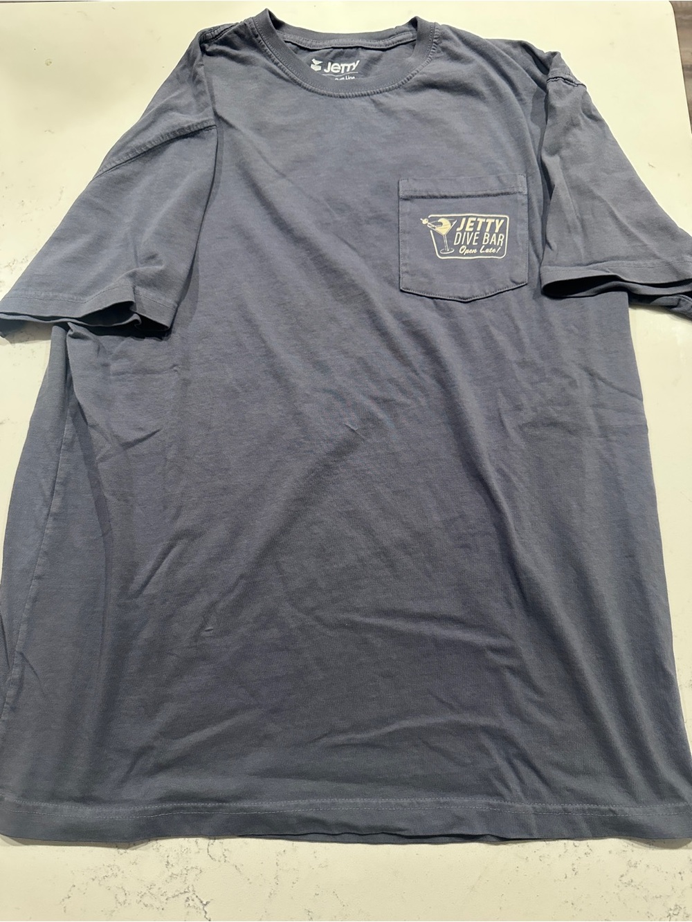 Jetty Men’s Graphic Pocket Tee - Slate Blue